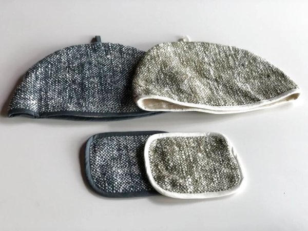 画像3: オーガニックコットンのティーコーゼ　グリーン (3)